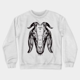 Head of the goat Crewneck Sweatshirt